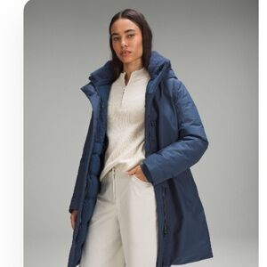 Lululemon Athletica Deep Blue Puffer Coat